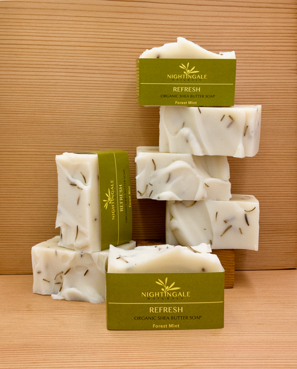 REFRESH  shea butter soap • forest mint